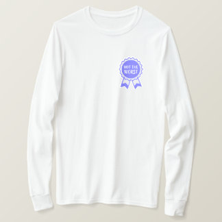 Niet het slechtste blauwe lint t-shirt