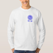 Niet het slechtste blauwe lint t-shirt (Voorkant)