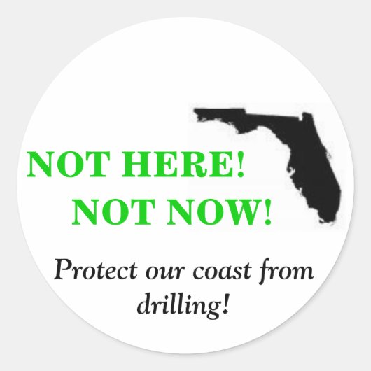 Niet hier nu, Sticker (Voorkant)