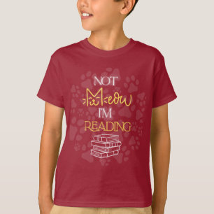 Niet hoe ik kattenkunst lees t-shirt