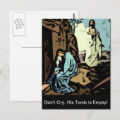 Niet huilen, de tombe is leeg briefkaart (Voorkant / Achterkant)