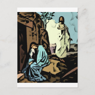 Niet huilen, de tombe is leeg briefkaart