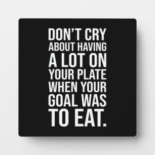 Niet huilen - Husttle succes Motivatie Fotoplaat