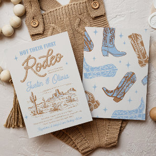 Niet hun eerste Rodeo Baby shower Kaart