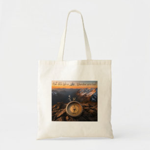 Niet iedereen die afdwaalt is verloren Canvas tas