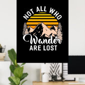 Niet iedereen die de wand kwijt is poster (Thuiskantoor)