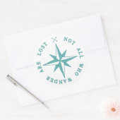 Niet iedereen die de wand kwijt is ronde sticker (Envelop)