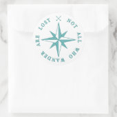 Niet iedereen die de wand kwijt is ronde sticker (Tas)