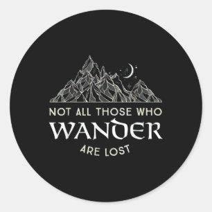 Niet iedereen die dwaalt is verloren Leuk hiken vo Ronde Sticker