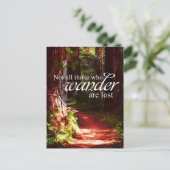 Niet iedereen die wander briefkaart (Staand voorkant)