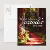 Niet iedereen die wander briefkaart (Voorkant / Achterkant)