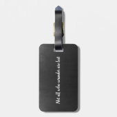 Niet iedereen die wander verliest citaat | BAGAGEL Bagagelabel (Achterkant verticaal)