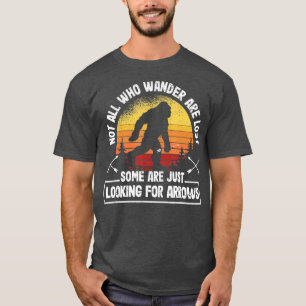 Niet iedereen die wander verliest Funny Archery Bi T-shirt