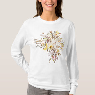 Niet iedereen die wander verliest, is het Boho-ont T-shirt