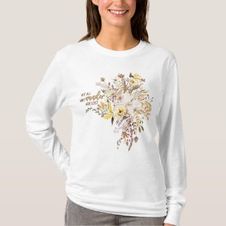 Niet iedereen die wander verliest, is het Boho-ont T-shirt