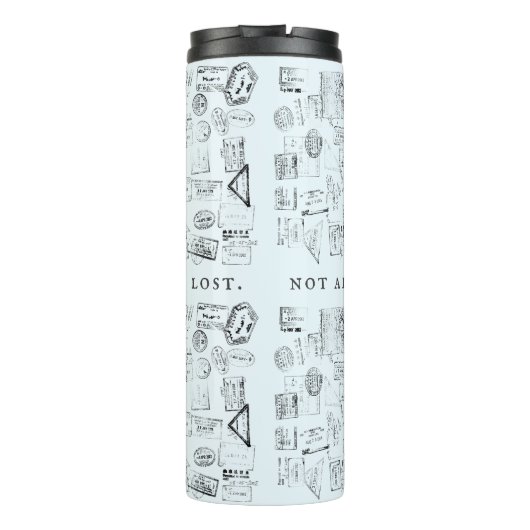 Niet iedereen die wrijft, gaat zijn paspoortstempe thermosbeker (Achterkant)