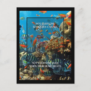 Niet iedereen met ogen KAN HET citaat van het ocea Briefkaart