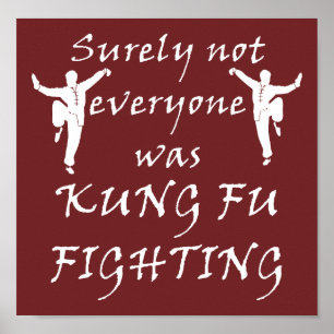 Niet iedereen vocht met kungfu poster