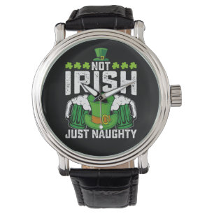 Niet Iers, Alleen Stout en Grappig St. Patrick's D Horloge
