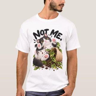 Niet ik! Grappig Tuxedo Kat T-Shirt
