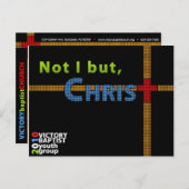 Niet ik, maar Christus vooraan Briefkaart (Voorkant / Achterkant)