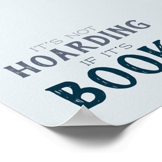 Niet in de gaten houden als het boeken zijn... poster (Hoek)