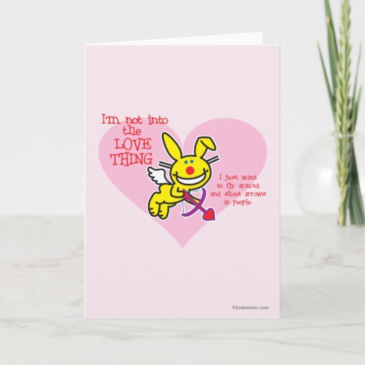 Niet in de liefde feestdagen kaart (Voorkant)