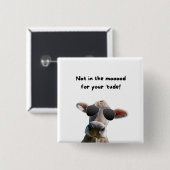 Niet in de Mood Koe Button (Voorkant /achterkant)