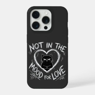 Niet in de stemming voor liefde Chagrijnige kat sa iPhone 15 Pro Hoesje