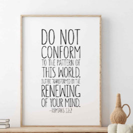 Niet in overeenstemming met het patroon, Romeinen  Poster