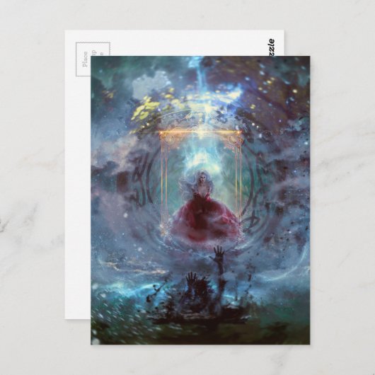 Niet-insluitbare necromancer briefkaart (Voorkant / Achterkant)