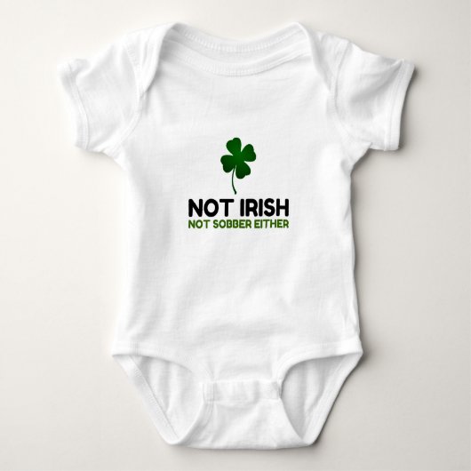 Niet Irish Not Sober Romper (Voorkant)