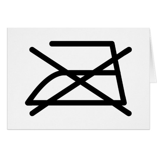 NIET IRON! (Voorkant Horizontaal)