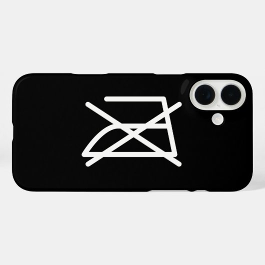 NIET IRON! Case-Mate iPhone CASE (Achterkant (horizontaal))