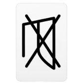 NIET IRON! MAGNEET (Verticaal)