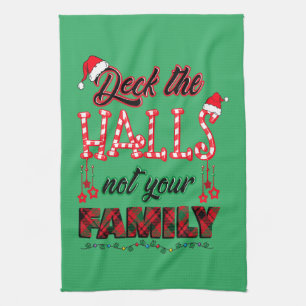 Niet je familie overdekken theedoek