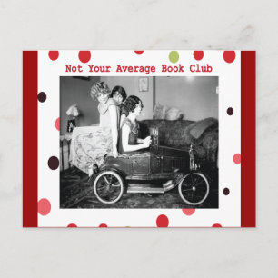 Niet je gemiddelde boekenclub briefkaart