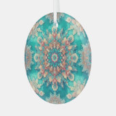 Niet je gewone sneeuwvlokken V Glas Ornament (Voorkant links)