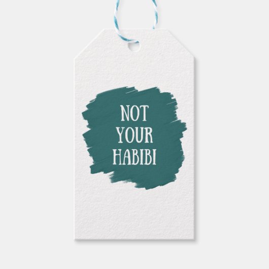 Niet je Habibi Cadeaulabel (Voorkant)