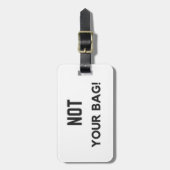 "Niet je tas!" Bagage label (Voorkant verticaal)