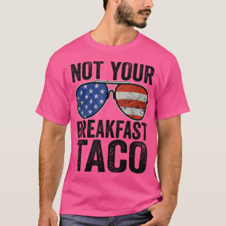 Niet jouw ontbijttafels Amerikaanse zonnebril VS F T-shirt