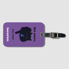 Niet jouw stap weg AcrylBagagelabel Paars Bagagelabel