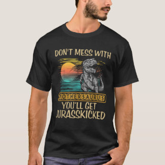Niet knoeien met Brothersaurus je krijgt Jurassic T-shirt