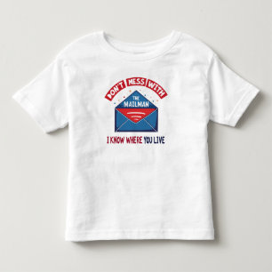 Niet knoeien met de Mailman Humor Kinder Shirts