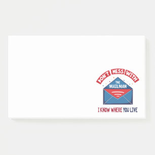 Niet knoeien met de Mailman Humor Post-it® Notes
