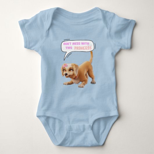 Niet knoeien met deze prinses romper (Voorkant)