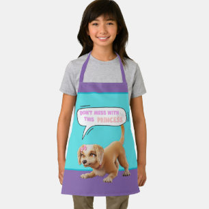 Niet knoeien met deze prinses schort