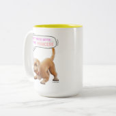 Niet knoeien met deze prinses tweekleurige koffiemok (Voorkant links)