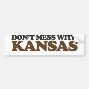 Niet knoeien met Kansas Bumpersticker
