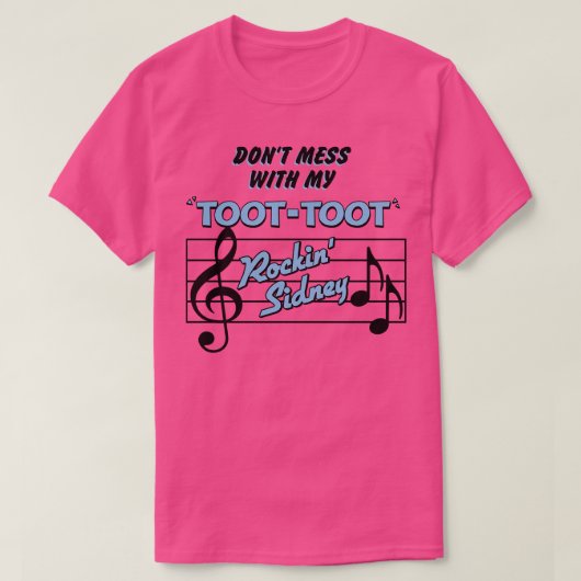 Niet knoeien met mijn voet t-shirt (Design voorkant)